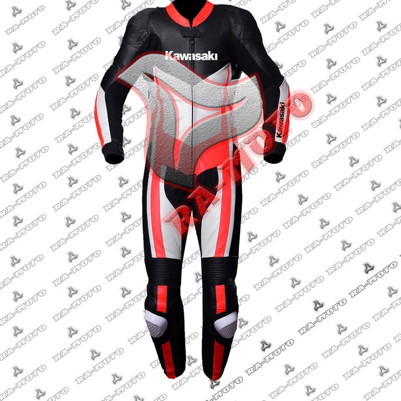 RA-15309KAWASAKI MOTORBIKE LEATHER SUIT