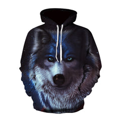 NEW FASHION HOODIES MEN LONG SLEEVE FASHION ICE AND FIRE EYES WOLF PRINTED MEN SWEATSHIRT STREETWEAR CLOTHES HARAJUKU HOODIE