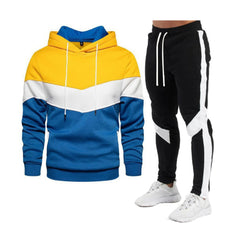 Spring & Autumn New Men's Colorful Hooded Tracksuits Couples Outdoor Casual Wear, Jogging Suit