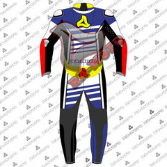 RA-818 HELLFIRE GP TECH V2 MOTORBIKE LEATHER SUIT