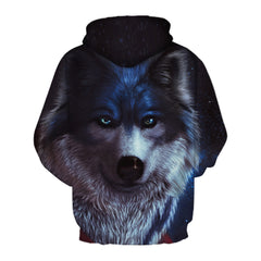 NEW FASHION HOODIES MEN LONG SLEEVE FASHION ICE AND FIRE EYES WOLF PRINTED MEN SWEATSHIRT STREETWEAR CLOTHES HARAJUKU HOODIE