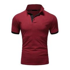 Men's Fashion Short Sleeve Print Polo Shirt Summer New Casual Polo Shirt