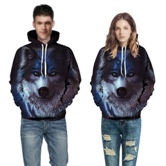 NEW FASHION HOODIES MEN LONG SLEEVE FASHION ICE AND FIRE EYES WOLF PRINTED MEN SWEATSHIRT STREETWEAR CLOTHES HARAJUKU HOODIE