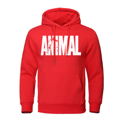 Men's Hoodies ANIMAL Print Sportswear Sweatshirts Autumn Winter Cotton Top Fashion Quality Male Clothing Casual Pullover