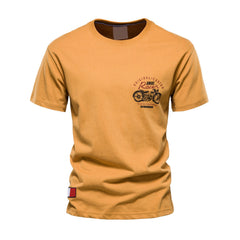 Big Printed T Shirt Men Casual Solid Color O-neck T Shirt for Men New Summer Streetwear 100% Cotton Men's T Shirts