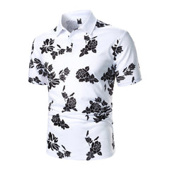 Men Casual Printed Polo Shirt Short Sleeve T Shirt Golf Tennis Tee New Clothing Summer Streetwear Fashion Men Top