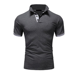 Men's Fashion Short Sleeve Print Polo Shirt Summer New Casual Polo Shirt