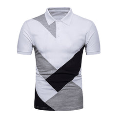 Men Polo Shirt Short Sleeve Polo Shirt Contrast Color Polo New Clothing Summer Streetwear Casual Fashion Men tops