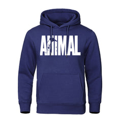 Men's Hoodies ANIMAL Print Sportswear Sweatshirts Autumn Winter Cotton Top Fashion Quality Male Clothing Casual Pullover