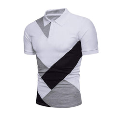 Men Polo Shirt Short Sleeve Polo Shirt Contrast Color Polo New Clothing Summer Streetwear Casual Fashion Men tops