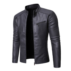 Spring & Autumn Men's Jacket Fashion Trend Korean Slim Fit Casual Men's Leather Jacket Motorcycle Jacket