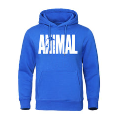 Men's Hoodies ANIMAL Print Sportswear Sweatshirts Autumn Winter Cotton Top Fashion Quality Male Clothing Casual Pullover