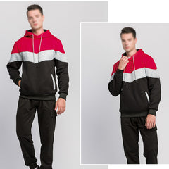 Spring & Autumn New Men's Colorful Hooded Tracksuits Couples Outdoor Casual Wear, Jogging Suit