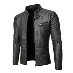 Spring & Autumn Men's Jacket Fashion Trend Korean Slim Fit Casual Men's Leather Jacket Motorcycle Jacket