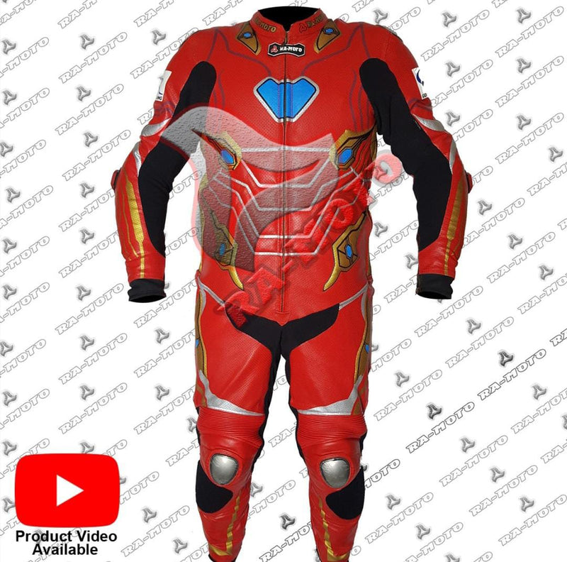 RA-15240 MOTERCYCLE MOTORBIKE IRONMAN LEATHER SUIT