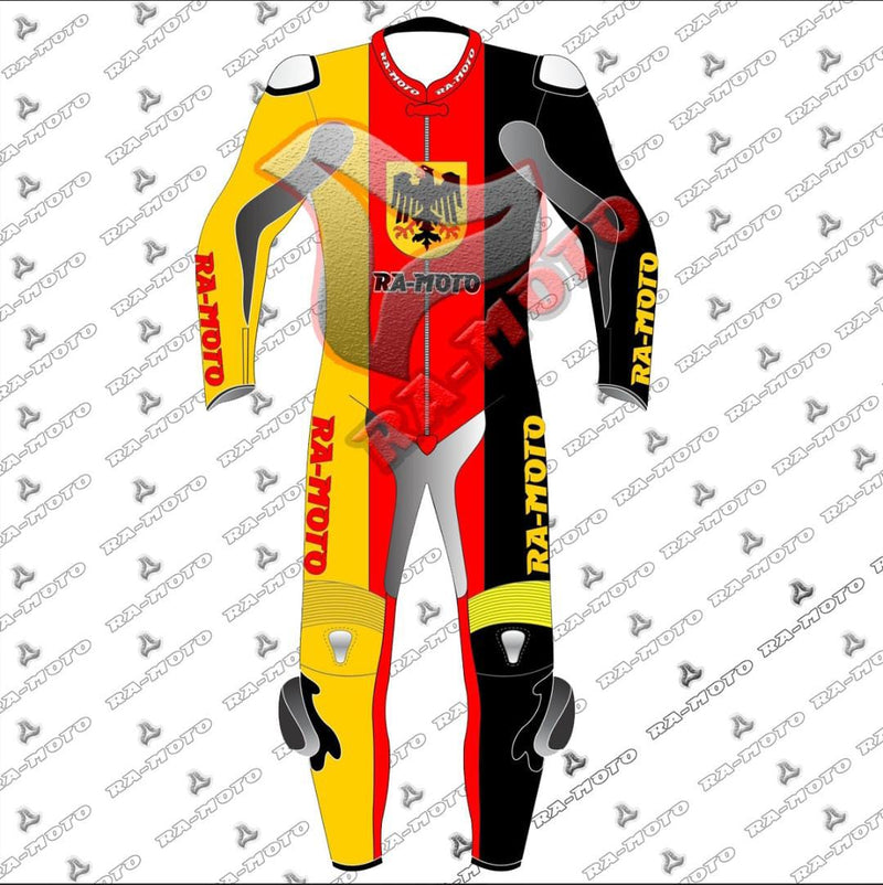 RA-15248 GERMAN FLAG MOTERBIKE LEATHER SUIT 2019