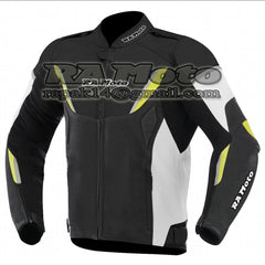 RA-856 GP - PREFORATED MOTORBIKE LEATHER JACKET